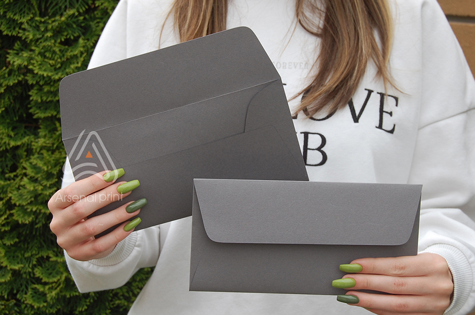 Замовити Сірий евро конверт