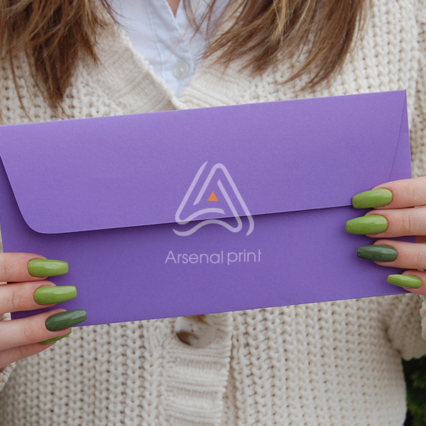 Конверт Євро DL - Бузковий (E65)