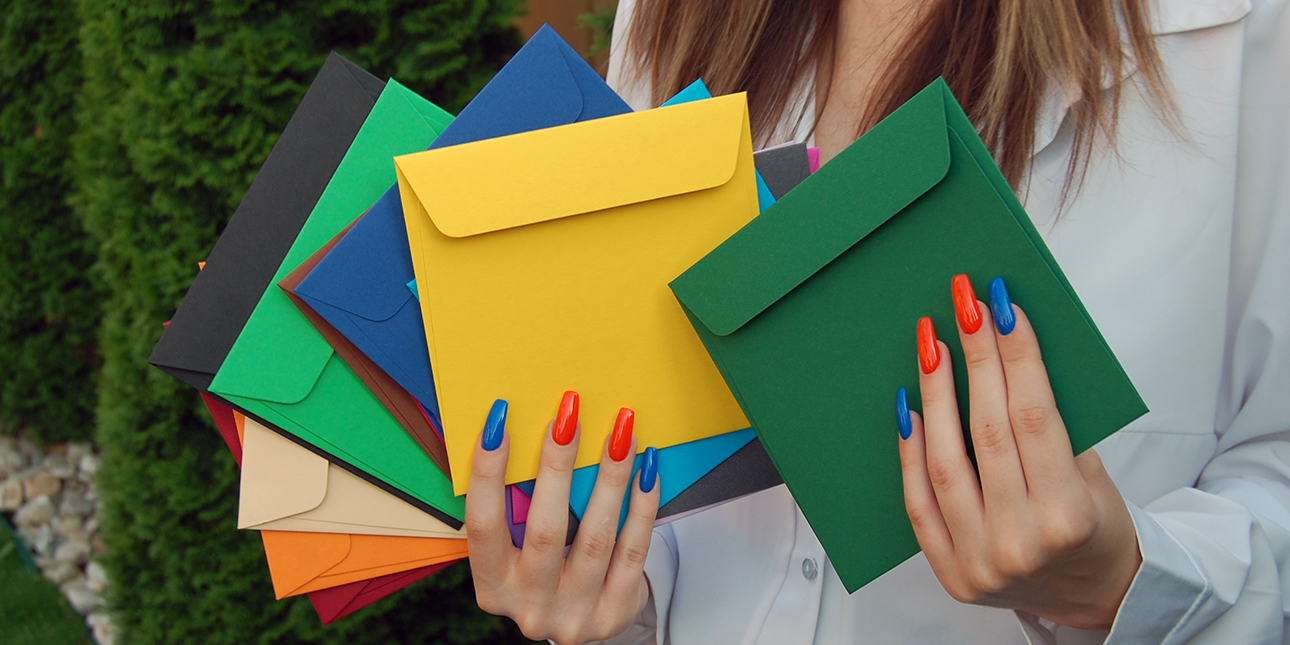 ПРОДАЖ ГОТОВИХ КОНВЕРТІВ - КОЛЬОРОВИЙ ДИЗАЙНЕРСЬКИЙ КАРТОН