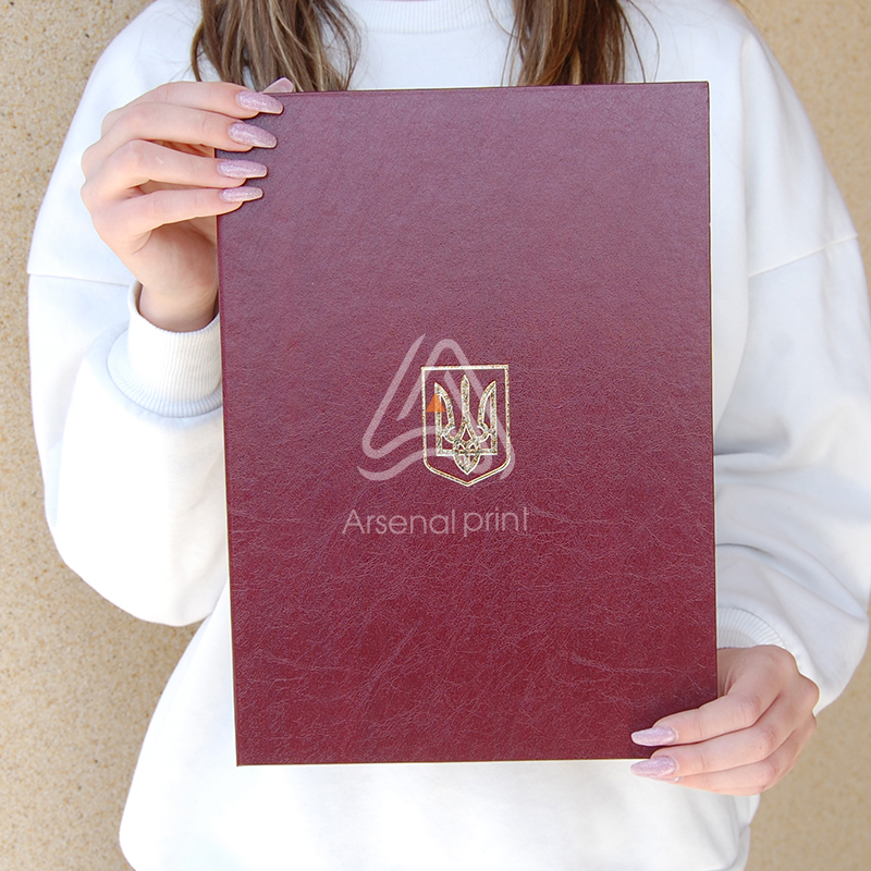 Папка на підпис "А4 - тиснення Герб"
