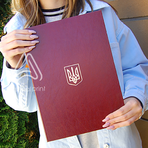 Обкладинка Червона - Тиснення "ГЕРБ"