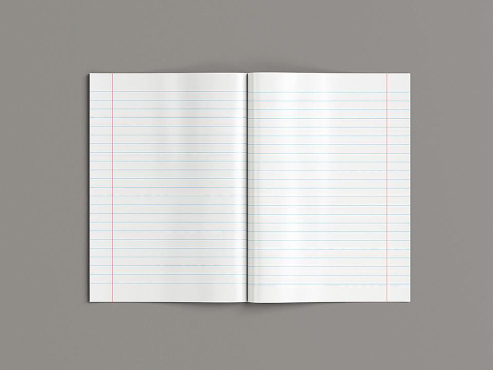 Блок аркушів для зошита - лінійка
